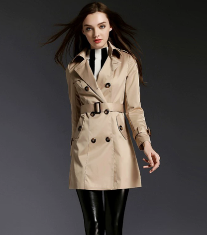 Kassandra - Giacca trench corta da donna elegante