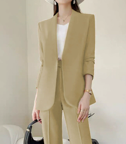 Elvira - Tailleur Donna Elegante Giacca Lunga Zampa