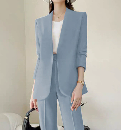 Elvira - Tailleur Donna Elegante Giacca Lunga Zampa