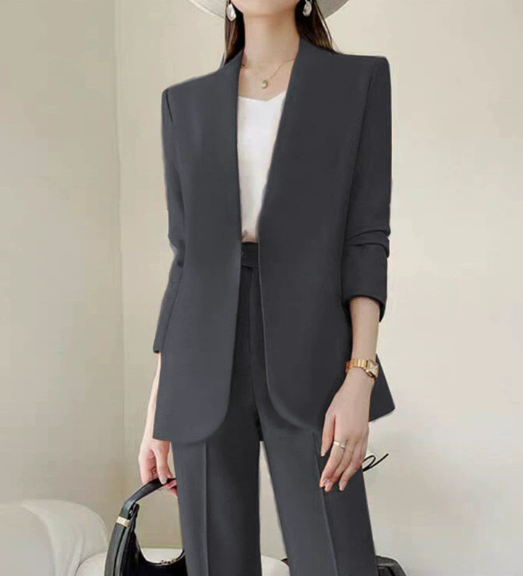 Elvira - Tailleur Donna Elegante Giacca Lunga Zampa