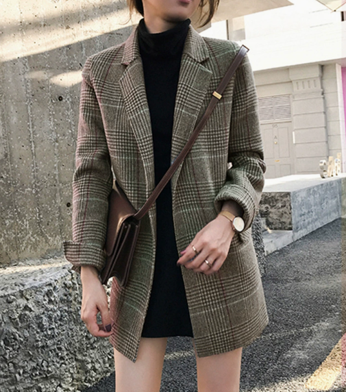 Andreina - Blazer a quadri elegante da donna