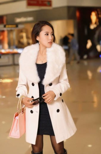 Stefania - Cappotto Slim Elegante con Collo Raffinato