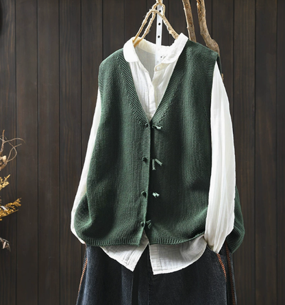 Valeta - Gilet Donna Taglia Plus Scollo a V