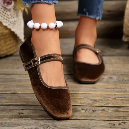 Merisia – Ballerine Mary Jane Punta Quadrata Stile Vintage