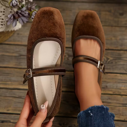 Merisia – Ballerine Mary Jane Punta Quadrata Stile Vintage