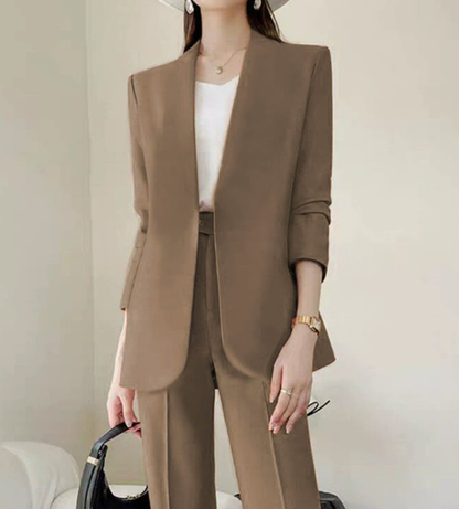 Elvira - Tailleur Donna Elegante Giacca Lunga Zampa
