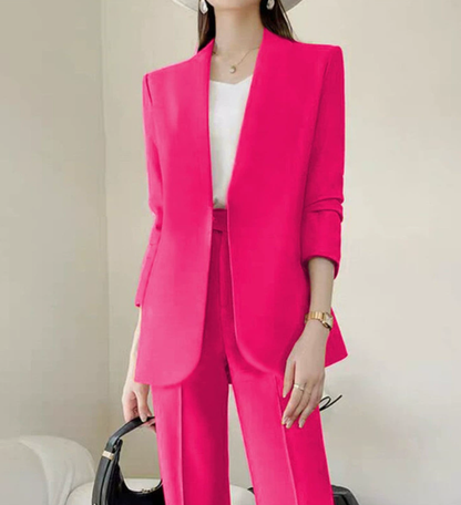 Elvira - Tailleur Donna Elegante Giacca Lunga Zampa