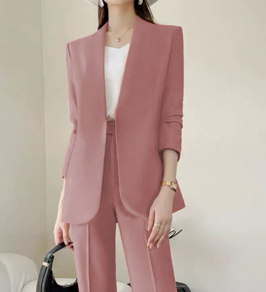 Elvira - Tailleur Donna Elegante Giacca Lunga Zampa
