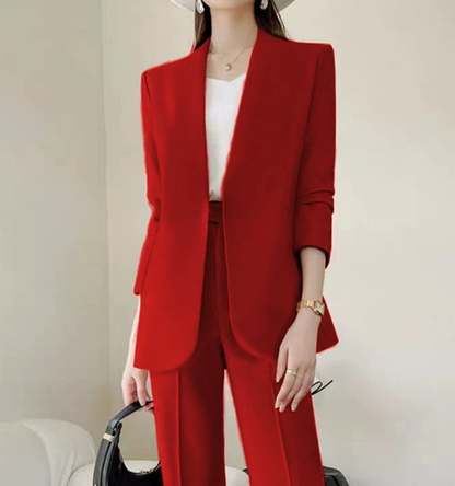 Elvira - Tailleur Donna Elegante Giacca Lunga Zampa