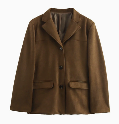Antoinetta – Giacca in Suede Donna Taglio Morbido