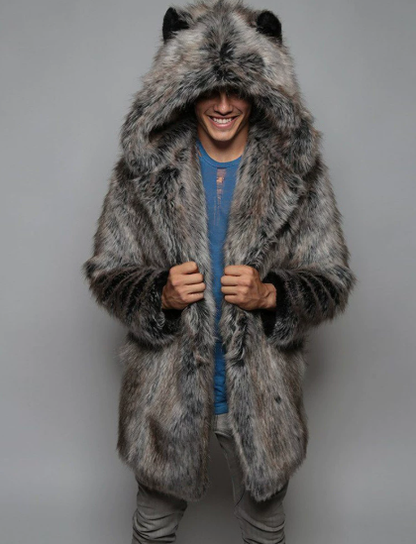 Danilo – Cappotto Lungo Da Uomo Con Collo Ampio