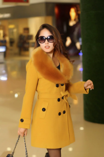 Stefania - Cappotto Slim Elegante con Collo Raffinato