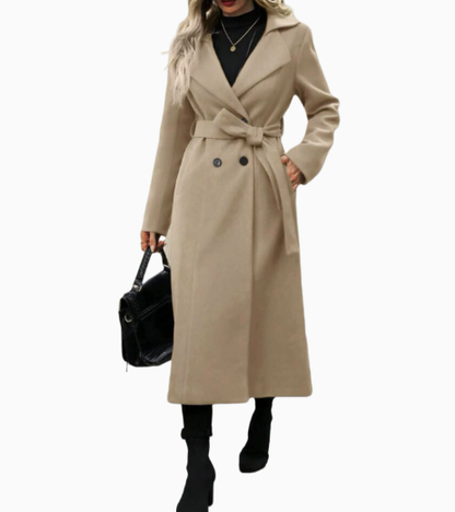 Ingrid - Cappotto Lungo Donna Nero Elegante