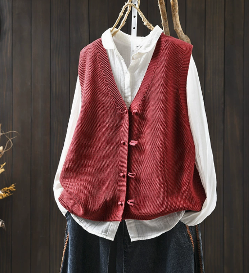 Valeta - Gilet Donna Taglia Plus Scollo a V