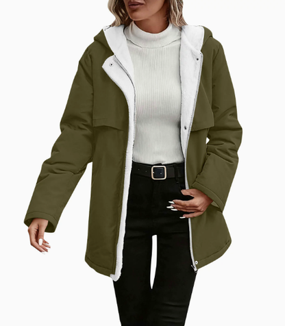 Juliette - Giacca lunga da donna reversibile elegante