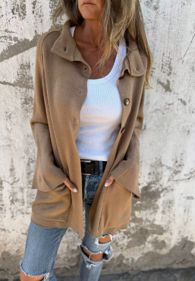 Tesandra - Giacca Donna Elegante con Bottoni Moderna
