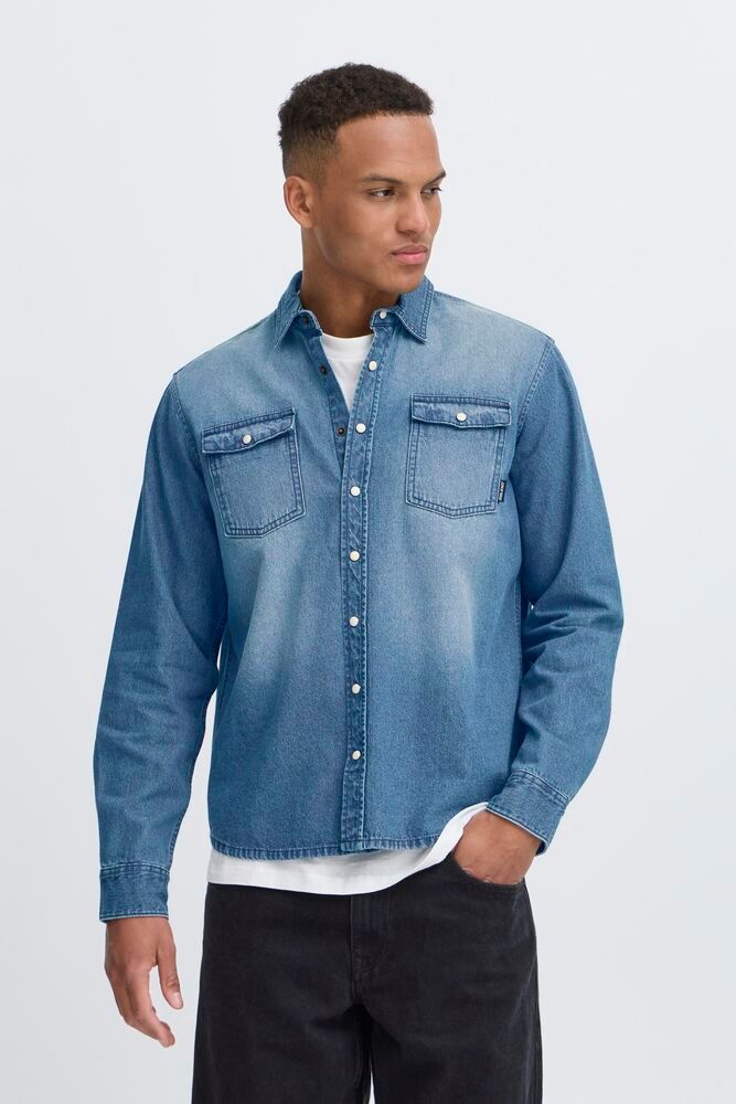 Alfio - Camicia Denim Essenziale Uomo