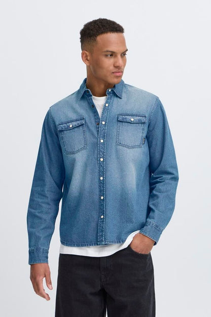 Alfio - Camicia Denim Essenziale Uomo