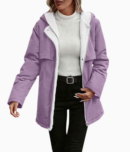 Juliette - Giacca lunga da donna reversibile elegante