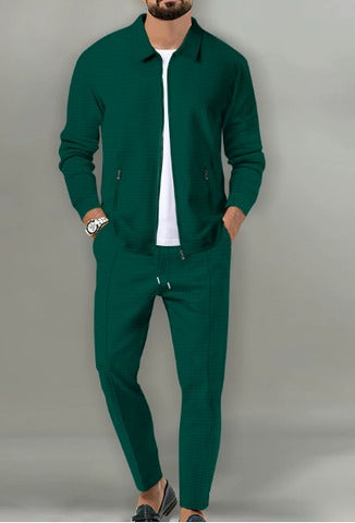 Agostino – Set Due Pezzi Casual Tinta Unita Con Vestibilità Ampia