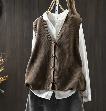 Valeta - Gilet Donna Taglia Plus Scollo a V