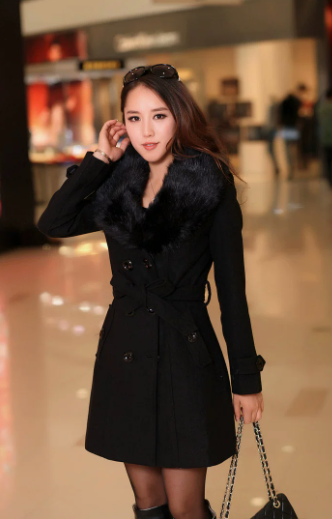Stefania - Cappotto Slim Elegante con Collo Raffinato