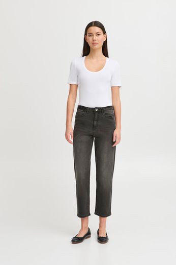 Jennifer - Jeans Donna Grigio Scuro Vestibilità Slim