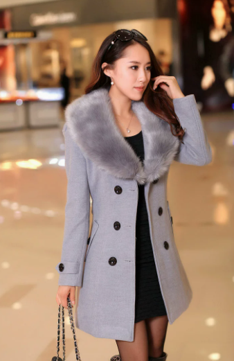 Stefania - Cappotto Slim Elegante con Collo Raffinato