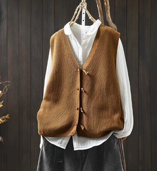 Valeta - Gilet Donna Taglia Plus Scollo a V