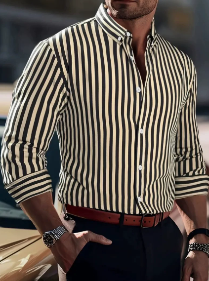 Francesco – Camicia A Righe Dal Design Classico