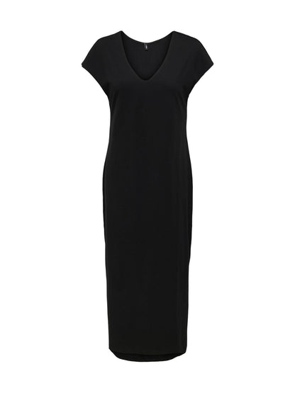 Quinora - Abito Only Mara Nero Scollo V Donna Elegante