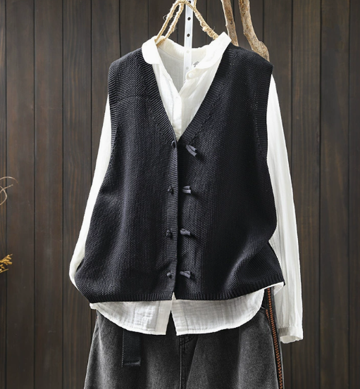 Valeta - Gilet Donna Taglia Plus Scollo a V