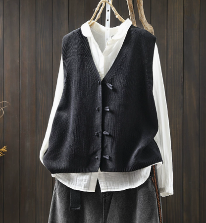 Valeta - Gilet Donna Taglia Plus Scollo a V