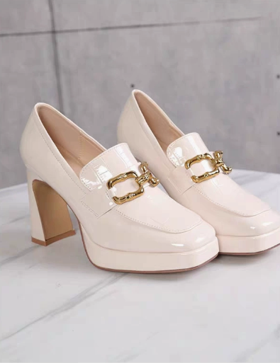 Nicolina - Mocassini da donna con tacco eleganti