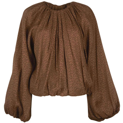 Quinoria - Blusa Donna Stampa Animalier Moderna Sofisticata