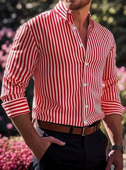 Francesco – Camicia A Righe Dal Design Classico