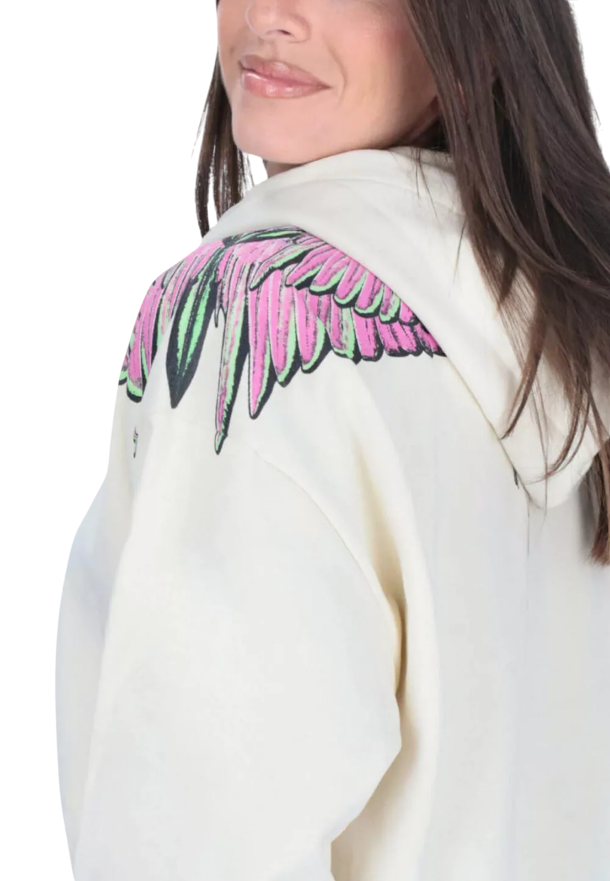 Reina - Felpa Donna Con Cappuccio Stampa Iconica