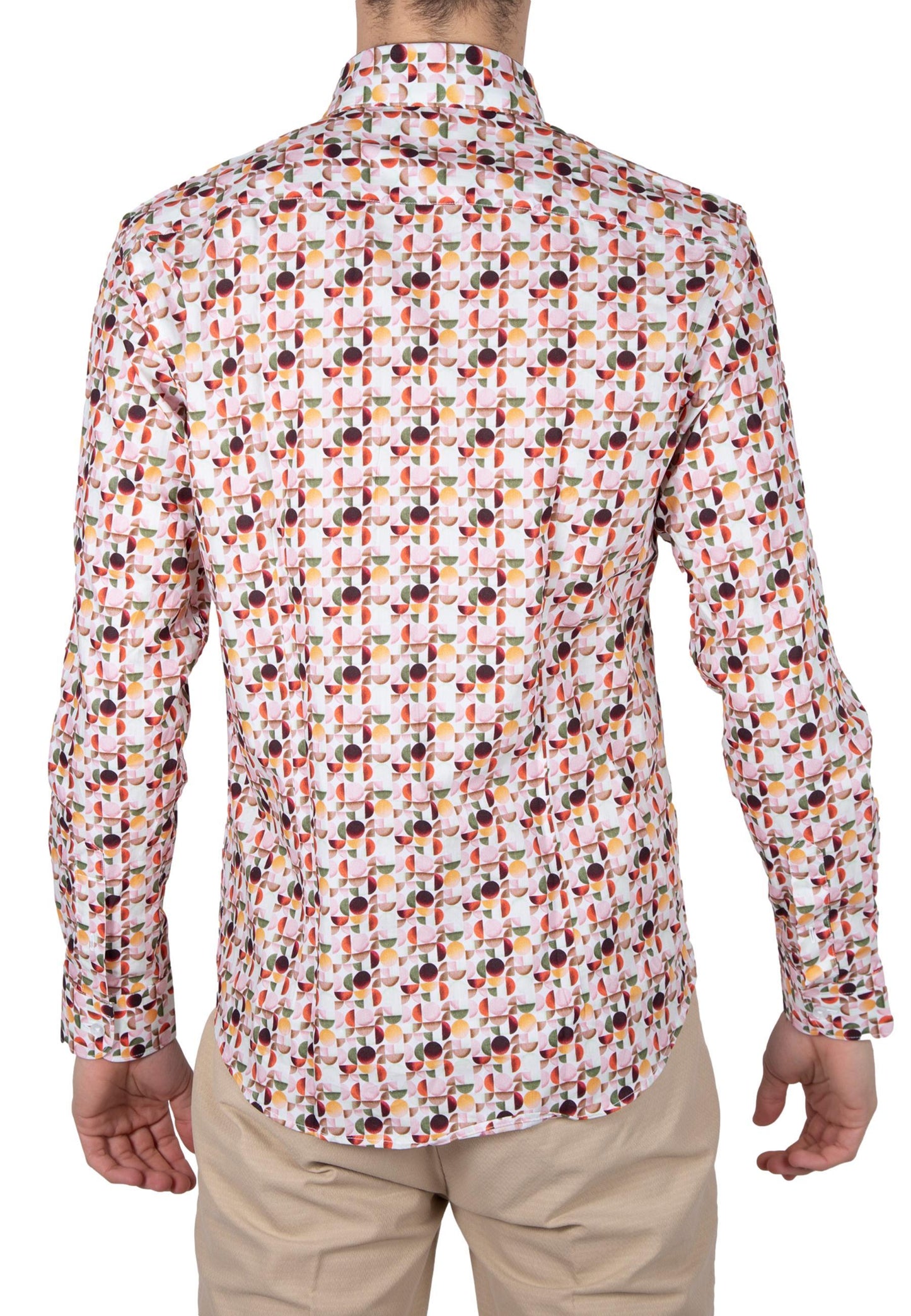 Romolino - Camicia Alessandro Lamura Sabbia Manica Lunga