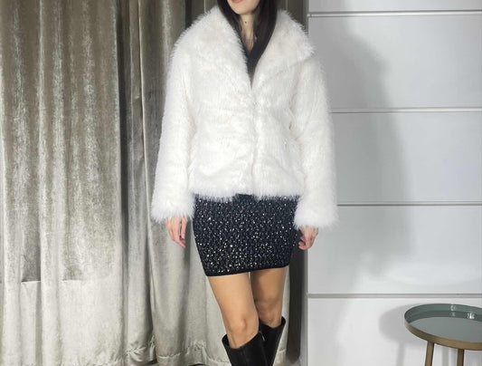 Jemma - Cappotto Corto Donna Vanilla Elegante