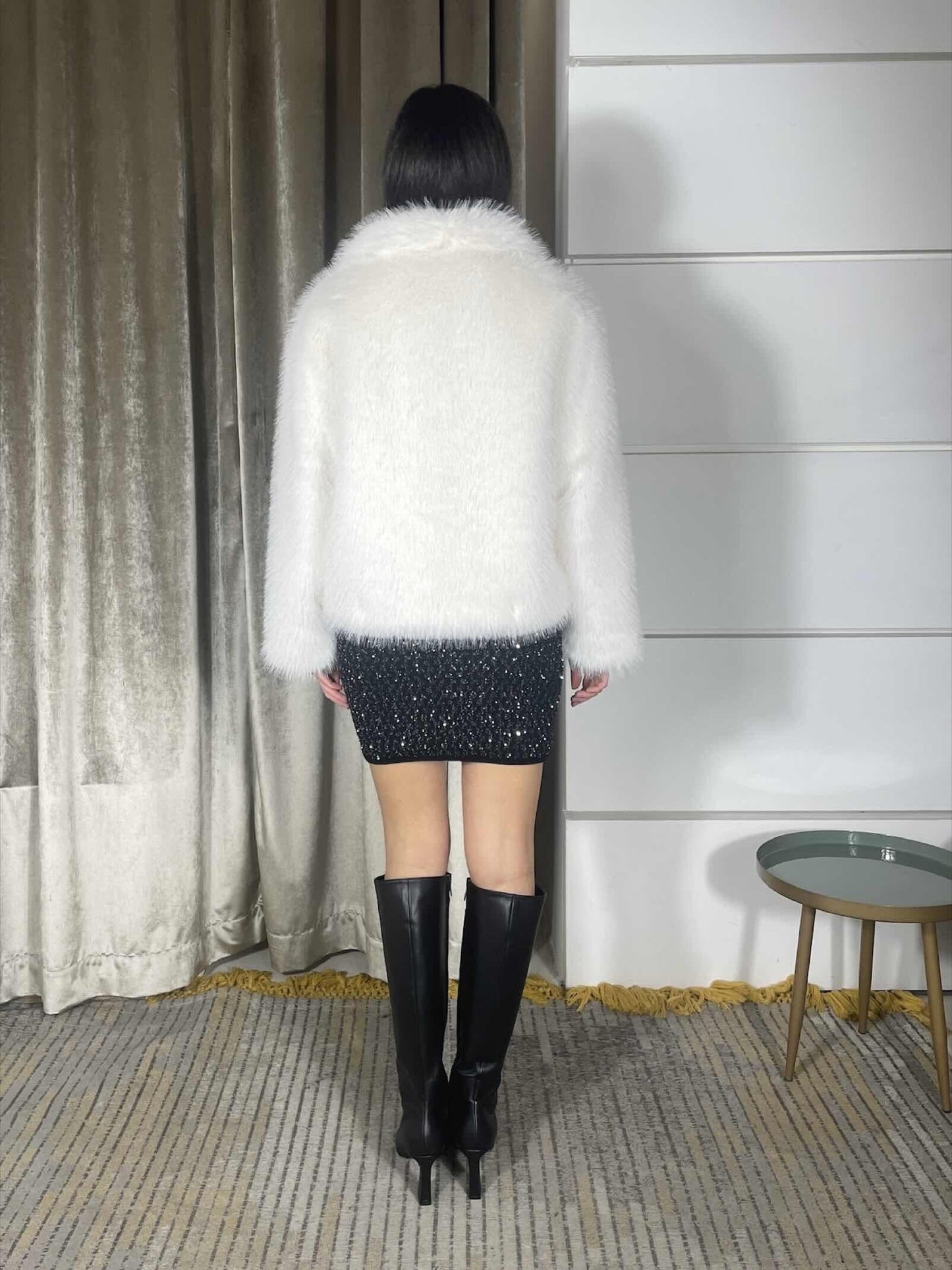 Jemma - Cappotto Corto Donna Vanilla Elegante