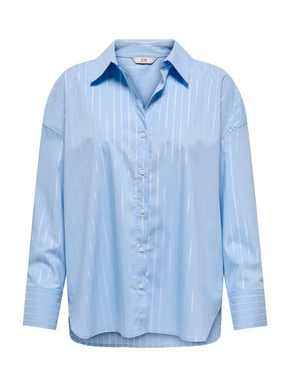 Quineta - Camicia JDY Mio Celeste Righe Donna Moderna