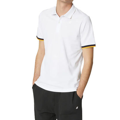 Rosolino - Polo Vincent Uomo Bianca Elegante Moderna Slim