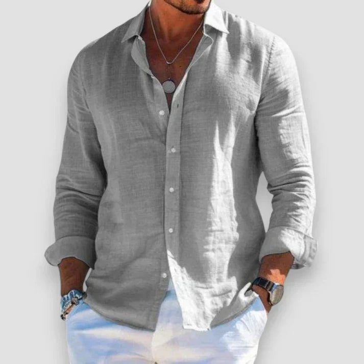 Rinaldino - Camicia Casual Elegante Uomo Moderna Versatile