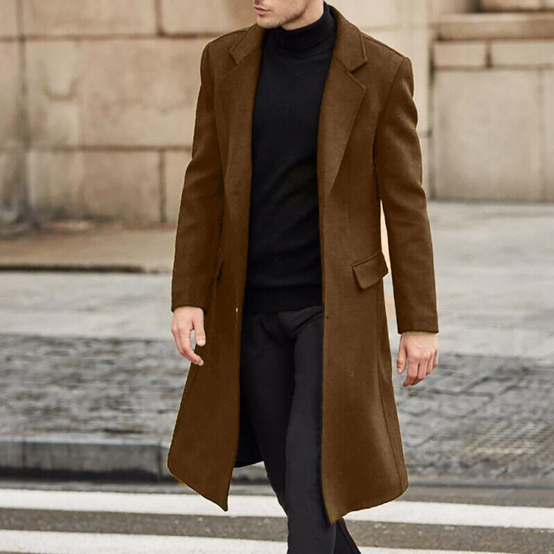 Guido - Cappotto Lungo Uomo Collo Rovesciato