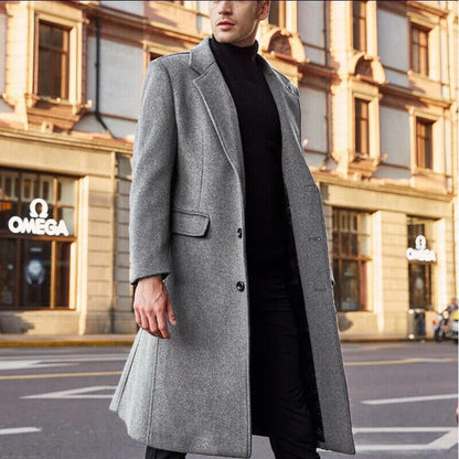 Guido - Cappotto Lungo Uomo Collo Rovesciato