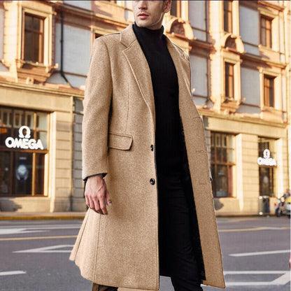 Guido - Cappotto Lungo Uomo Collo Rovesciato