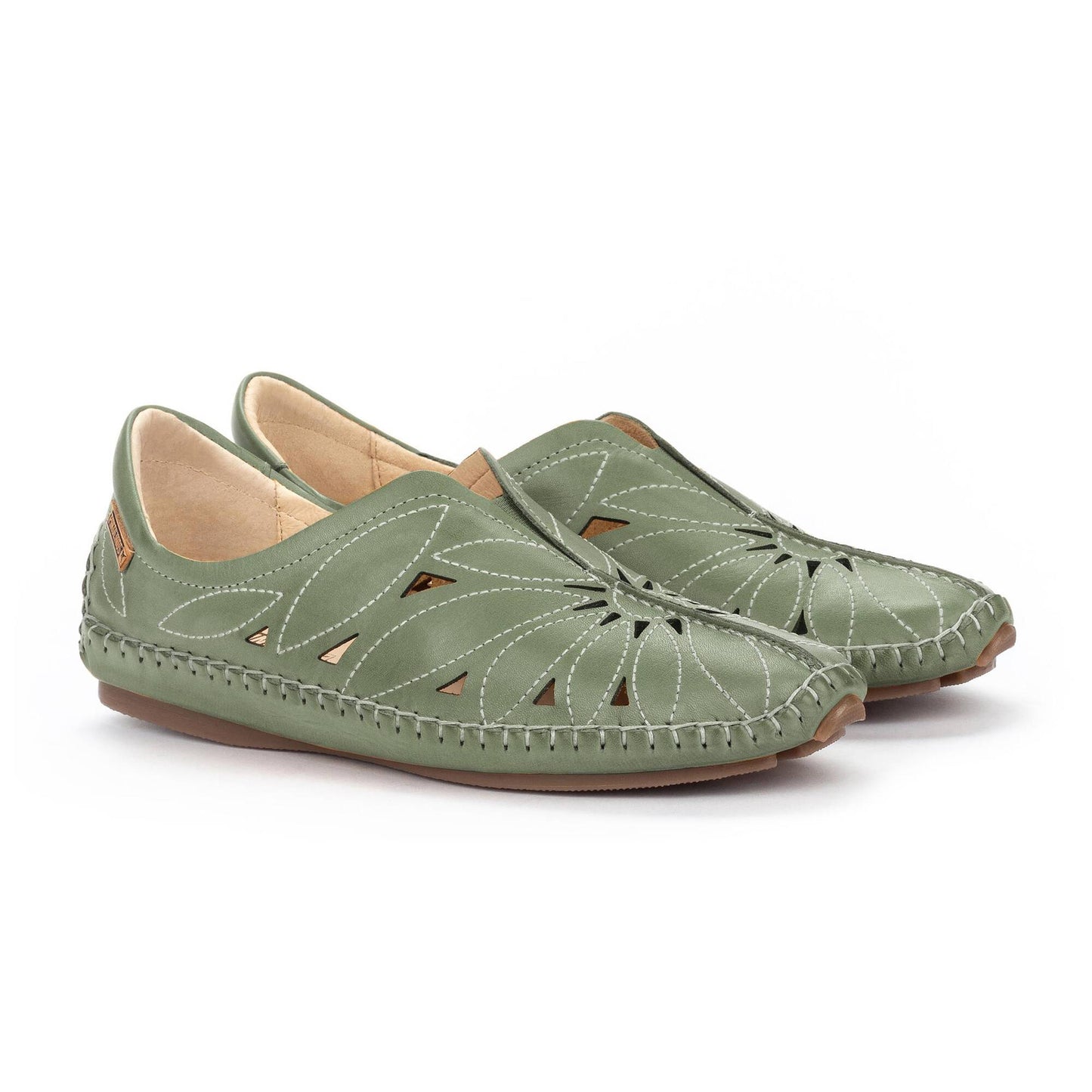 Rexira - Loafer Estivo Donna Verde Traforato Moderno Fresco