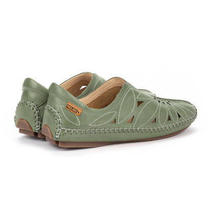 Rexira - Loafer Estivo Donna Verde Traforato Moderno Fresco