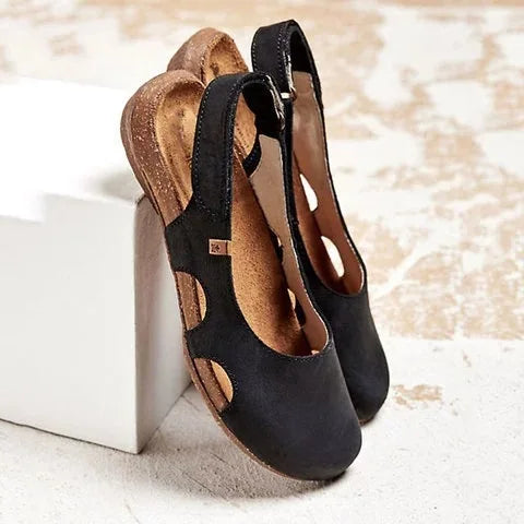 Miriam - Scarpe donna flat slingback punta chiusa eleganti