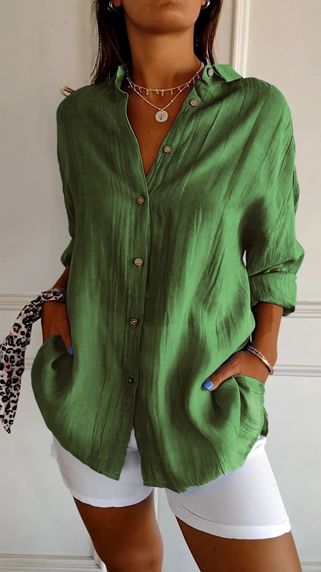 Ubalda – Camicia Con Bottoni Dal Design Fresco E Moderno